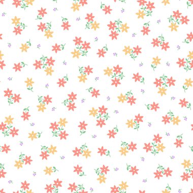 Desen küçük çiçek çiçek desenle yaptım, sorunsuz bir şekilde devam etmek,