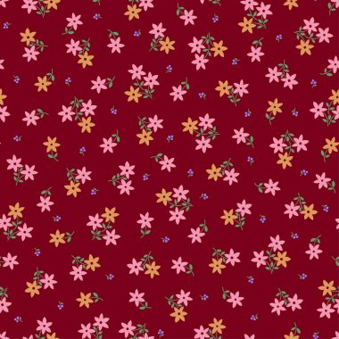 Desen küçük çiçek çiçek desenle yaptım, sorunsuz bir şekilde devam etmek,