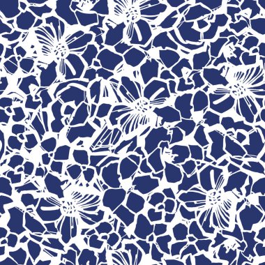 Soyut çiçek deseni. Soyut bir çiçek tasarlanmış, bu resim tekrar tekrar sorunsuz devam ediyor,