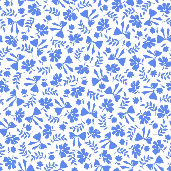 Pattern Small Flower Made Pattern Small Flower Continue Seamlessly — стоковый вектор