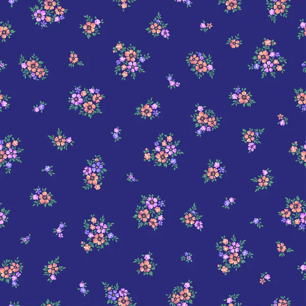 Pattern Small Flower Made Pattern Small Flower Continue Seamlessly — стоковый вектор