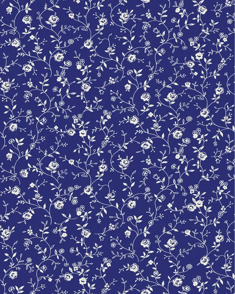 Muster Der Kleinen Blume — Stockvektor