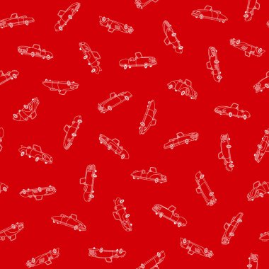 Desen güzel bir araba, bu basit ve arabayla ellilerin çekti,