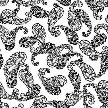 Paisley tasarım patternthis resim tekrar tekrar devam ediyor