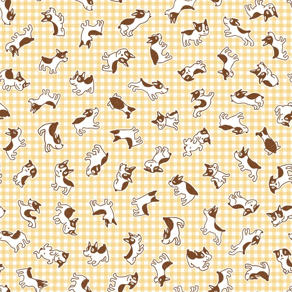 Illustration Pattern Dog — Stock Vector