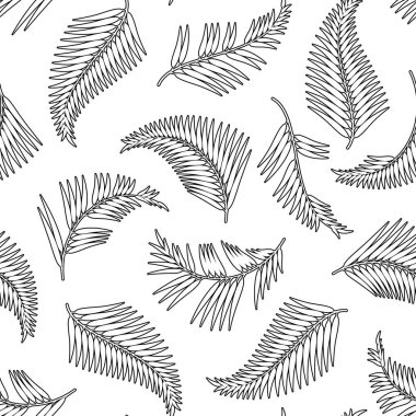 Tropikal bitki illüstrasyon model,