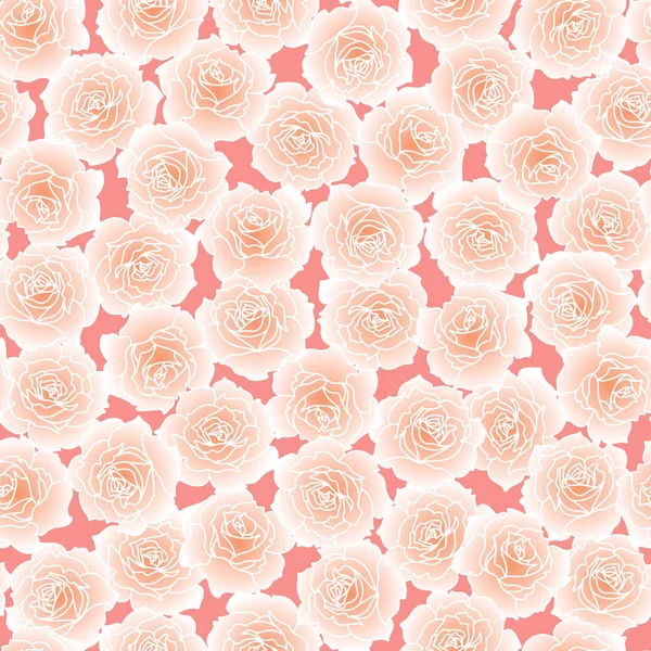 Minta Szemlélteti Egy Gyönyörű Rózsa — Stock Vector