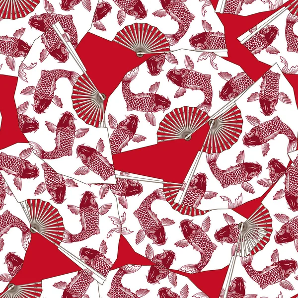 日式折叠式扇形图案 — 图库矢量图片