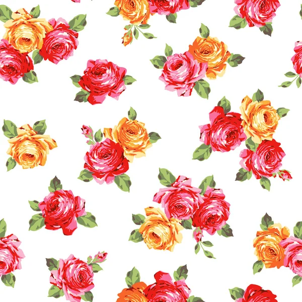 Illustration Modèle Une Belle Rose Conçu Une Rose — Image vectorielle