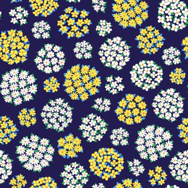 Soyut, güzel çiçek dikişsiz desen