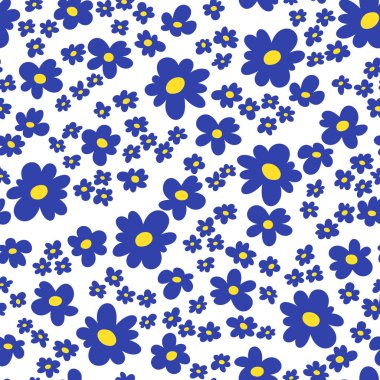 Soyut, güzel çiçek dikişsiz desen