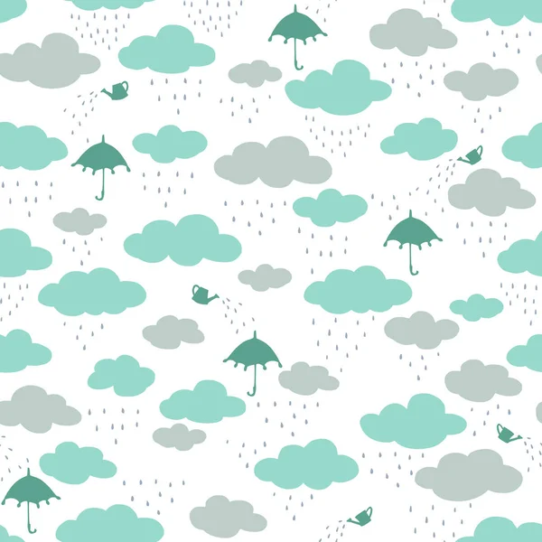 Pretty Pattern Illustration Material Rain Cloud — Stock Vector