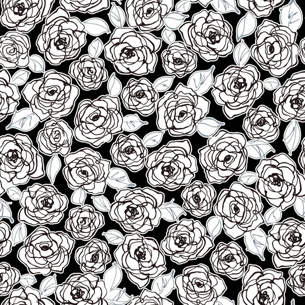 Abstrait Jolie Fleur Motif Sans Couture — Image vectorielle