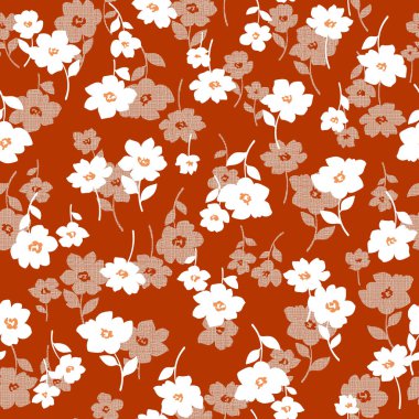 Çiçek desen illüstrasyon