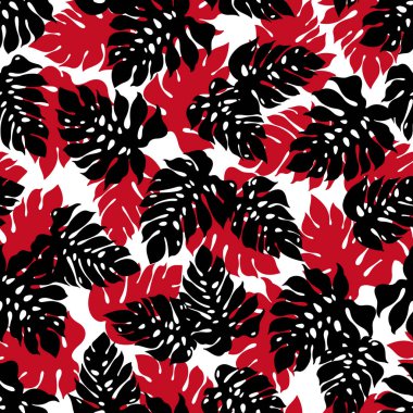 Tropical plants patternI designed a tropical plantThis painting continues repeatedly