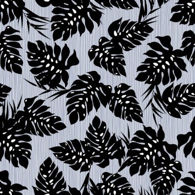 Tropical plants patternI designed a tropical plantThis painting continues repeatedly