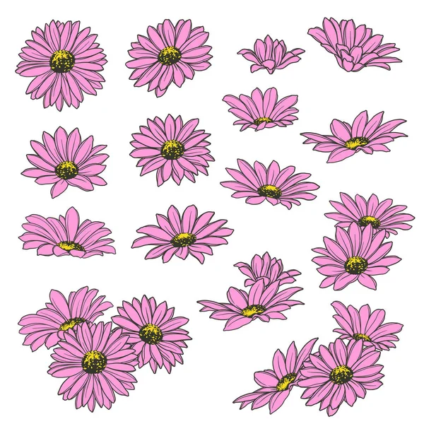 Material Ilustración Florhe Diseñado Una Flor — Vector de stock