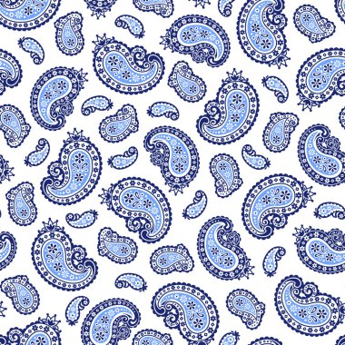 Vektör güzel paisley dikişsiz desen, ben vektörler paisley çekti, Ben sorunsuz devam,