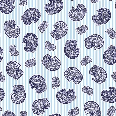 Vektör güzel paisley dikişsiz desen, ben vektörler paisley çekti, Ben sorunsuz devam,