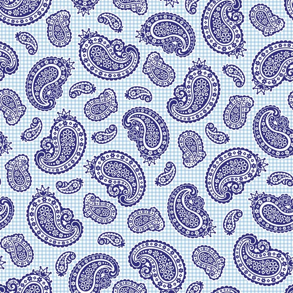 Vector Beautiful Paisley Seamless Pattern Drew Paisley Vectors Continue Seamlessly — Stock Vector