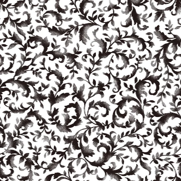 Seamless Chintz Design Beautiful Irregularity Drew Printed Cotton Pattern Continue — стоковый вектор