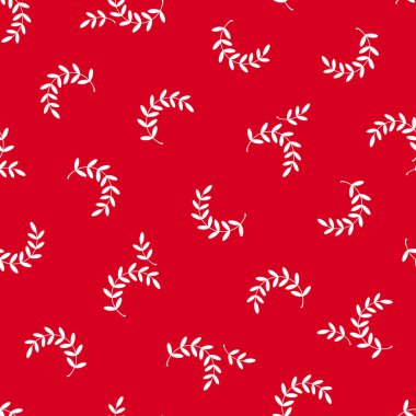 Güzel soyut bitki illüstrasyon desen