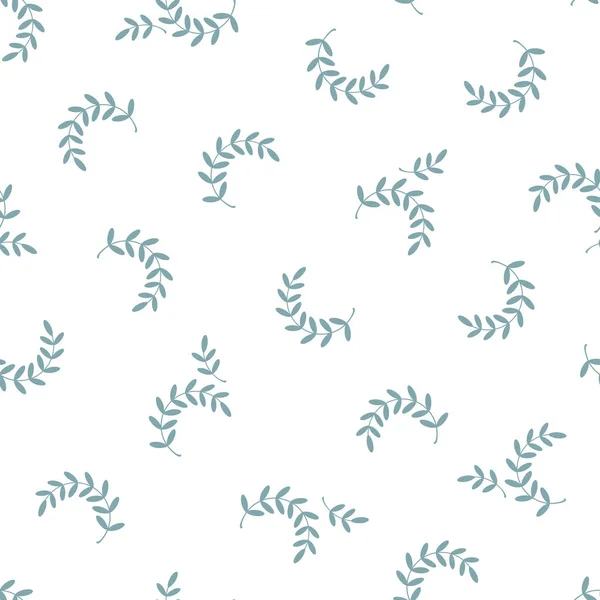 Prachtig Abstract Plant Illustratie Patroon — Stockvector