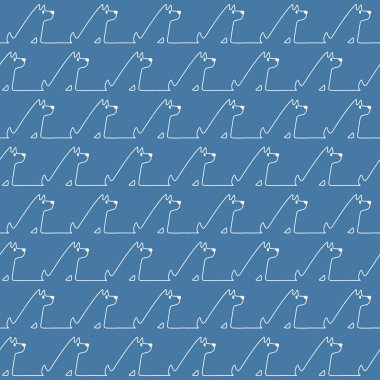 Komik ve sevimli köpek Dikişsiz desen,