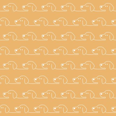 Komik ve sevimli köpek Dikişsiz desen,