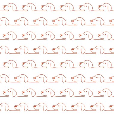 Komik ve sevimli köpek Dikişsiz desen,