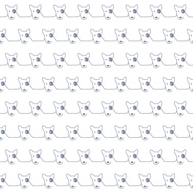 Komik ve sevimli köpek Dikişsiz desen,