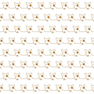 Komik ve sevimli köpek Dikişsiz desen,