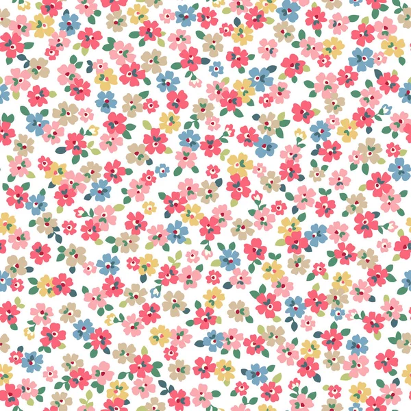 Güzel küçük çiçek ve bitkilerin Dikişsiz desen,