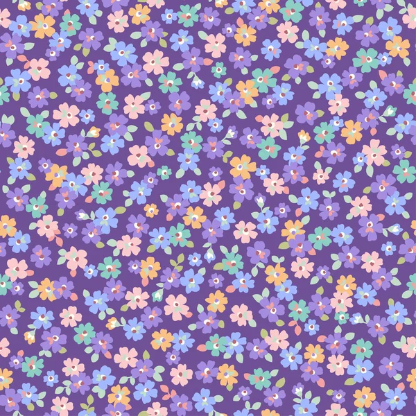 Güzel küçük çiçek ve bitkilerin Dikişsiz desen,