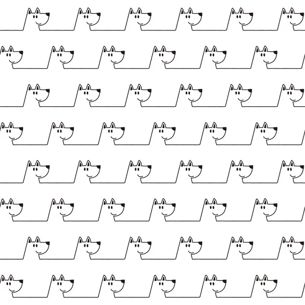 Komik ve sevimli köpek Dikişsiz desen,