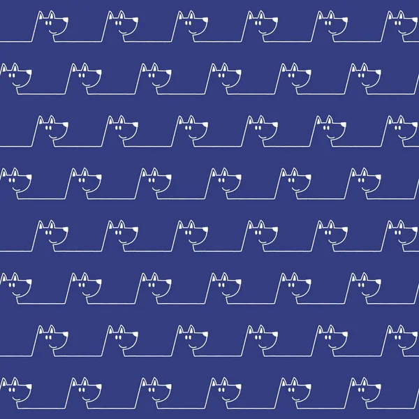 Komik ve sevimli köpek Dikişsiz desen,