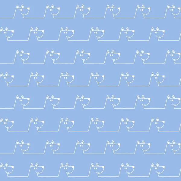 Komik ve sevimli köpek Dikişsiz desen,