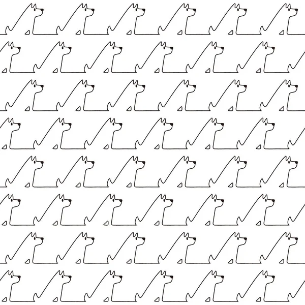 Komik ve sevimli köpek Dikişsiz desen,