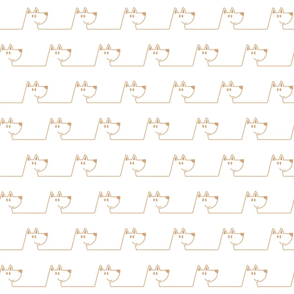 Komik ve sevimli köpek Dikişsiz desen,