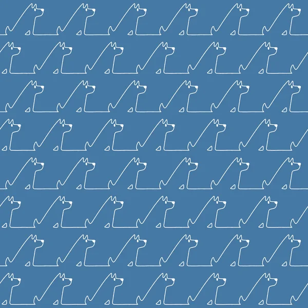 Komik ve sevimli köpek Dikişsiz desen,