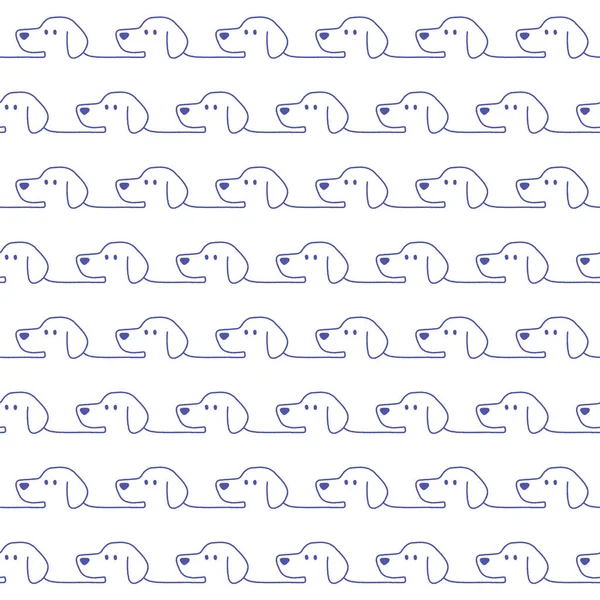 Komik ve sevimli köpek Dikişsiz desen,