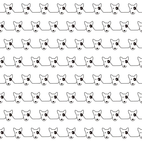 Komik ve sevimli köpek Dikişsiz desen,