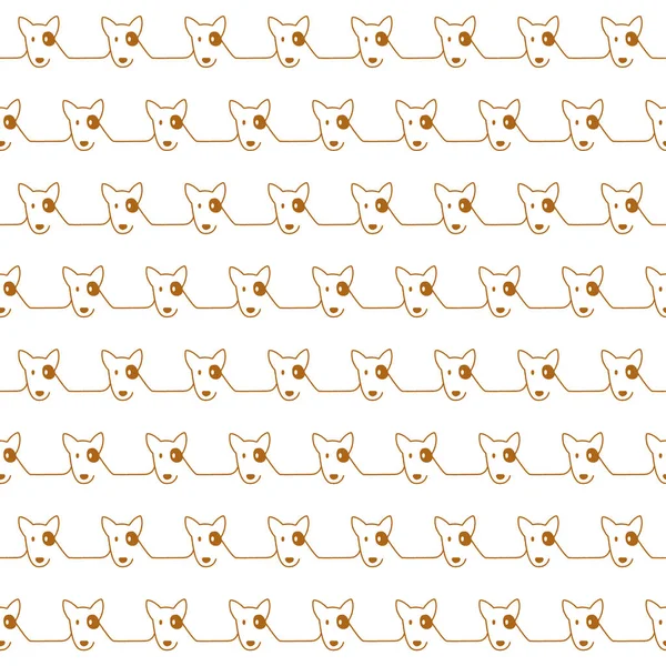 Komik ve sevimli köpek Dikişsiz desen,