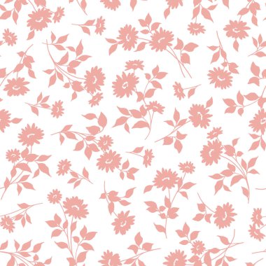 Güzel bir çiçeğin kusursuz vektör deseni,