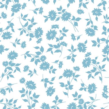 Güzel bir çiçeğin kusursuz vektör deseni,