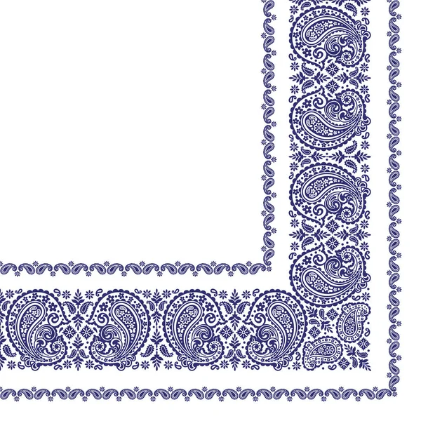 Schal Ornament Design Mit Schönen Paisley — Stockvektor