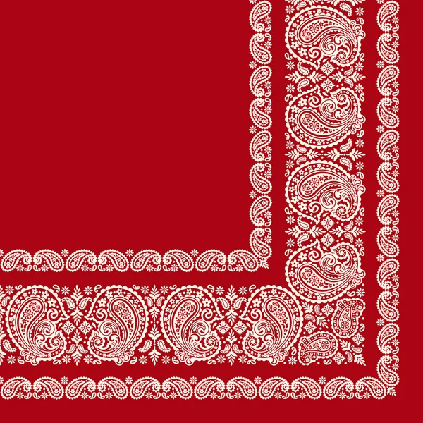 Schal Ornament Design Mit Schönen Paisley — Stockvektor