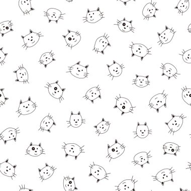 Oldukça küçük bir kedinin dikişsiz deseni