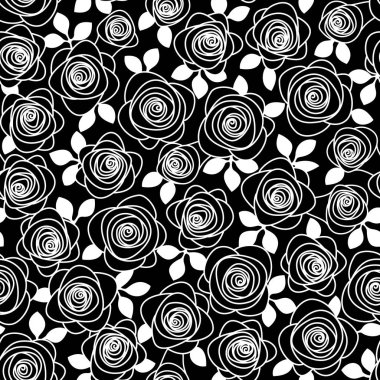 Soyut, güzel bir gülün kusursuz deseni,