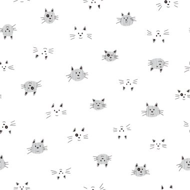 Oldukça küçük bir kedinin dikişsiz deseni